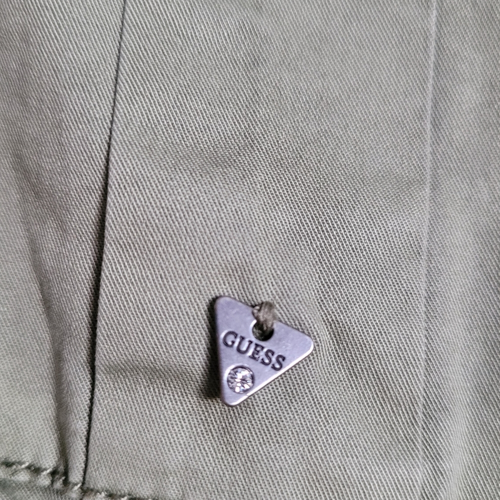 Guess camo mesh chiffon sleeves shirt - Picture 7 of 15